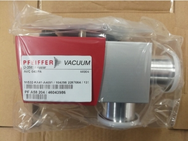 Foto produktu Angle valve Pfeiffer Vacuum, DN 40 with position indicator, with solenoid 24 V DC, 7 pin plug connector